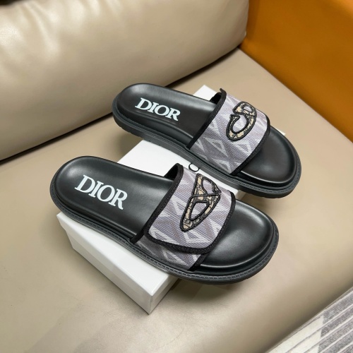 Cheap Christian Dior Slippers For Men #1208309 Replica Wholesale [$56.00 USD] [ITEM#1208309] on Replica Christian Dior Slippers