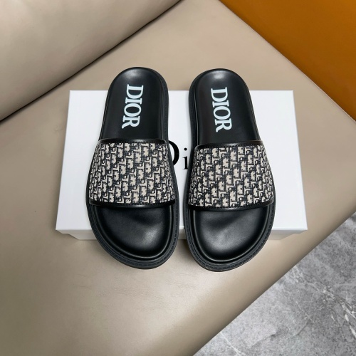 Cheap Christian Dior Slippers For Men #1208310 Replica Wholesale [$56.00 USD] [ITEM#1208310] on Replica Christian Dior Slippers