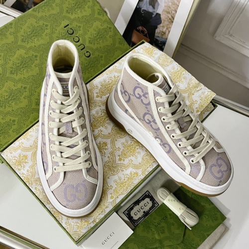 Cheap Gucci High Tops Shoes For Women #1208371 Replica Wholesale [$96.00 USD] [ITEM#1208371] on Replica Gucci High Tops Shoes