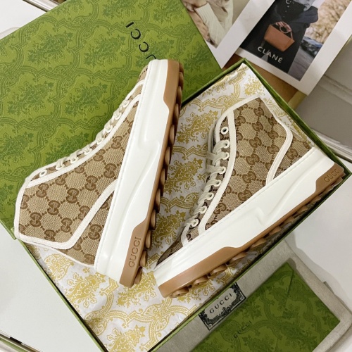 Cheap Gucci High Tops Shoes For Women #1208374 Replica Wholesale [$96.00 USD] [ITEM#1208374] on Replica Gucci High Tops Shoes