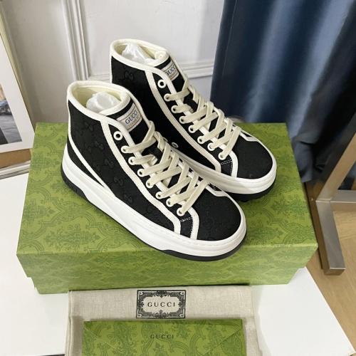 Cheap Gucci High Tops Shoes For Men #1208375 Replica Wholesale [$96.00 USD] [ITEM#1208375] on Replica Gucci High Tops Shoes