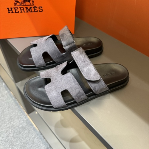 Cheap Hermes Slippers For Men #1208451 Replica Wholesale [$52.00 USD] [ITEM#1208451] on Replica Hermes Slippers