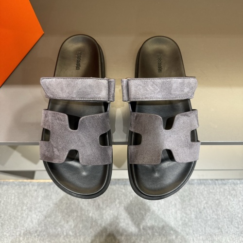 Cheap Hermes Slippers For Men #1208451 Replica Wholesale [$52.00 USD] [ITEM#1208451] on Replica Hermes Slippers