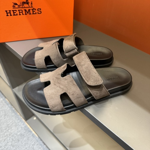 Cheap Hermes Slippers For Men #1208452 Replica Wholesale [$52.00 USD] [ITEM#1208452] on Replica Hermes Slippers