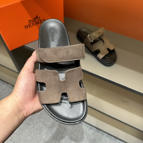 Cheap Hermes Slippers For Men #1208452 Replica Wholesale [$52.00 USD] [ITEM#1208452] on Replica Hermes Slippers