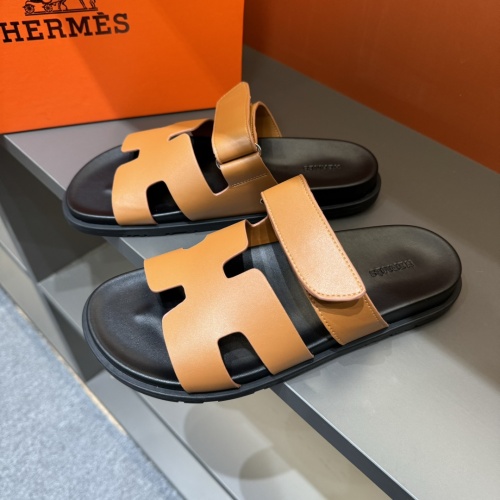 Cheap Hermes Slippers For Men #1208455 Replica Wholesale [$52.00 USD] [ITEM#1208455] on Replica Hermes Slippers