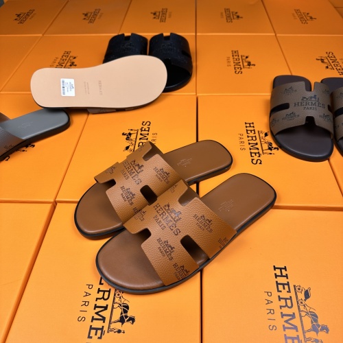 Cheap Hermes Slippers For Men #1208493 Replica Wholesale [$48.00 USD] [ITEM#1208493] on Replica Hermes Slippers