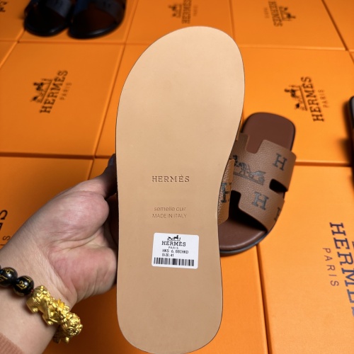 Cheap Hermes Slippers For Men #1208499 Replica Wholesale [$48.00 USD] [ITEM#1208499] on Replica Hermes Slippers