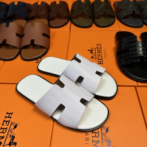 Cheap Hermes Slippers For Men #1208503 Replica Wholesale [$48.00 USD] [ITEM#1208503] on Replica Hermes Slippers