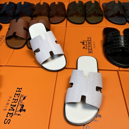 Cheap Hermes Slippers For Men #1208503 Replica Wholesale [$48.00 USD] [ITEM#1208503] on Replica Hermes Slippers