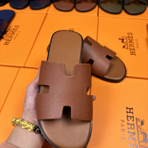 Cheap Hermes Slippers For Men #1208504 Replica Wholesale [$48.00 USD] [ITEM#1208504] on Replica Hermes Slippers