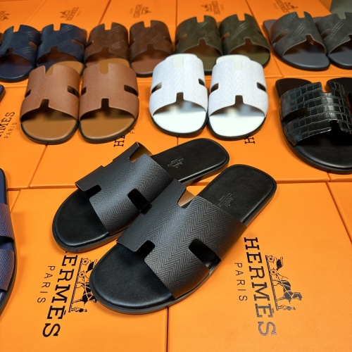 Cheap Hermes Slippers For Men #1208505 Replica Wholesale [$48.00 USD] [ITEM#1208505] on Replica Hermes Slippers