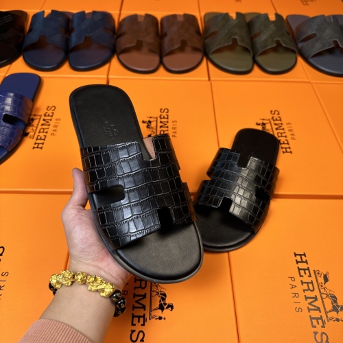 Cheap Hermes Slippers For Men #1208510 Replica Wholesale [$48.00 USD] [ITEM#1208510] on Replica Hermes Slippers