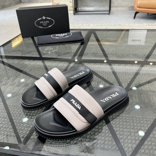 Cheap Prada Slippers For Men #1208593 Replica Wholesale [$64.00 USD] [ITEM#1208593] on Replica Prada Slippers