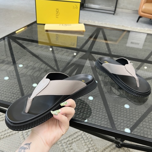 Cheap Fendi Slippers For Men #1208598 Replica Wholesale [$64.00 USD] [ITEM#1208598] on Replica Fendi Slippers