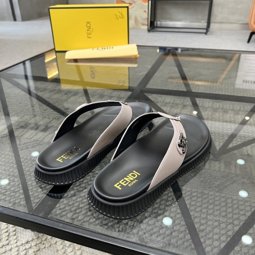 Cheap Fendi Slippers For Men #1208598 Replica Wholesale [$64.00 USD] [ITEM#1208598] on Replica Fendi Slippers