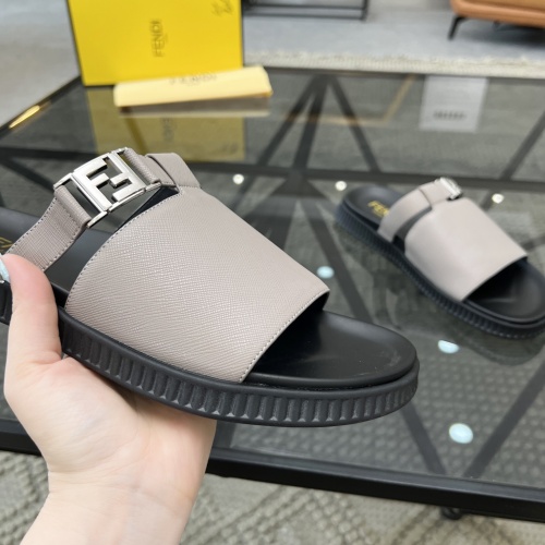 Cheap Fendi Slippers For Men #1208601 Replica Wholesale [$64.00 USD] [ITEM#1208601] on Replica Fendi Slippers