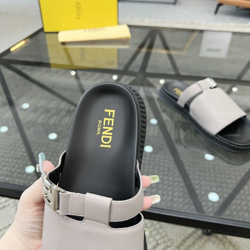 Cheap Fendi Slippers For Men #1208601 Replica Wholesale [$64.00 USD] [ITEM#1208601] on Replica Fendi Slippers