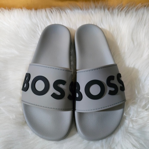 Cheap Boss Slippers For Men #1208680 Replica Wholesale [$48.00 USD] [ITEM#1208680] on Replica Boss Slippers