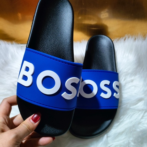 Cheap Boss Slippers For Men #1208694 Replica Wholesale [$48.00 USD] [ITEM#1208694] on Replica Boss Slippers