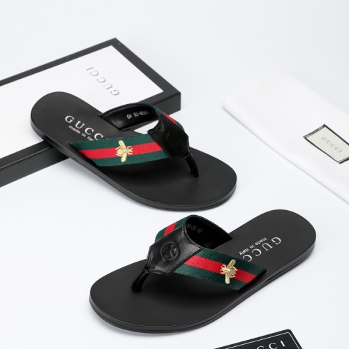 Cheap Gucci Slippers For Men #1208733 Replica Wholesale [$40.00 USD] [ITEM#1208733] on Replica Gucci Slippers