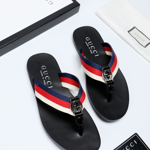 Cheap Gucci Slippers For Men #1208740 Replica Wholesale [$40.00 USD] [ITEM#1208740] on Replica Gucci Slippers