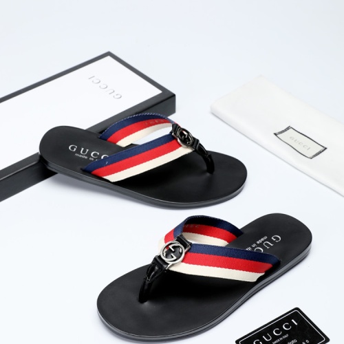 Cheap Gucci Slippers For Men #1208740 Replica Wholesale [$40.00 USD] [ITEM#1208740] on Replica Gucci Slippers