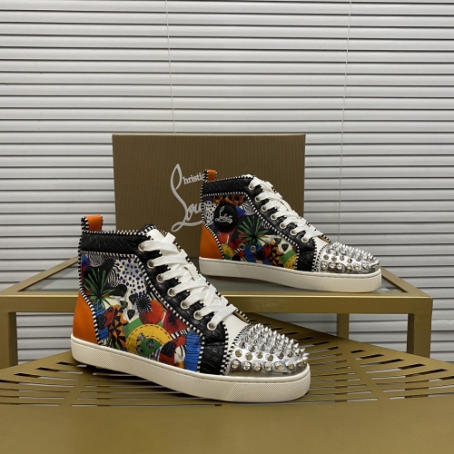 Cheap Christian Louboutin High Top Shoes For Men #1208765 Replica Wholesale [$92.00 USD] [ITEM#1208765] on Replica Christian Louboutin High Top Shoes