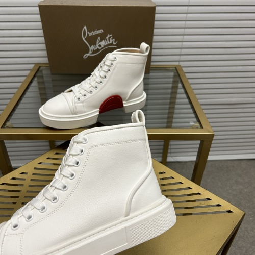 Cheap Christian Louboutin High Top Shoes For Men #1208779 Replica Wholesale [$98.00 USD] [ITEM#1208779] on Replica Christian Louboutin High Top Shoes