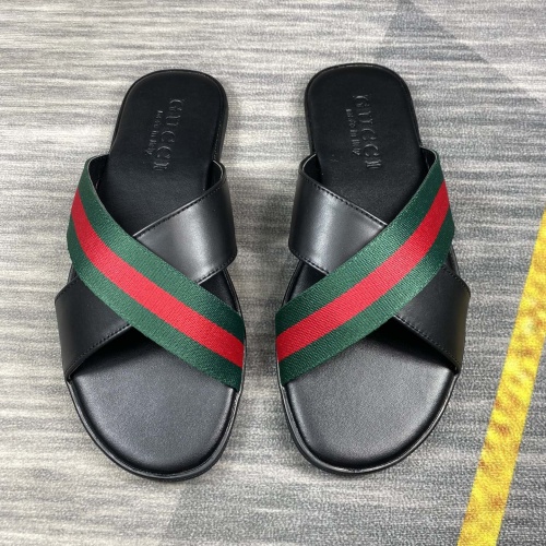 Cheap Gucci Slippers For Men #1208807 Replica Wholesale [$40.00 USD] [ITEM#1208807] on Replica Gucci Slippers