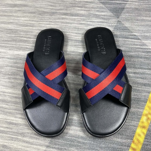 Cheap Gucci Slippers For Men #1208812 Replica Wholesale [$40.00 USD] [ITEM#1208812] on Replica Gucci Slippers