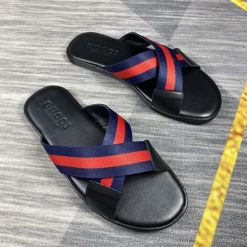 Cheap Gucci Slippers For Men #1208812 Replica Wholesale [$40.00 USD] [ITEM#1208812] on Replica Gucci Slippers