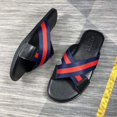 Cheap Gucci Slippers For Men #1208812 Replica Wholesale [$40.00 USD] [ITEM#1208812] on Replica Gucci Slippers