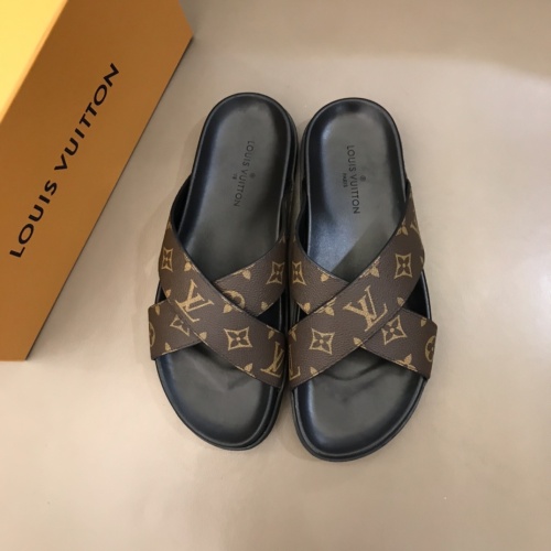 Cheap Louis Vuitton Slippers For Men #1208956 Replica Wholesale [$48.00 USD] [ITEM#1208956] on Replica Louis Vuitton Slippers