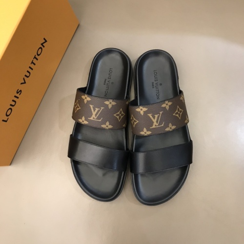 Cheap Louis Vuitton Slippers For Men #1208974 Replica Wholesale [$48.00 USD] [ITEM#1208974] on Replica Louis Vuitton Slippers