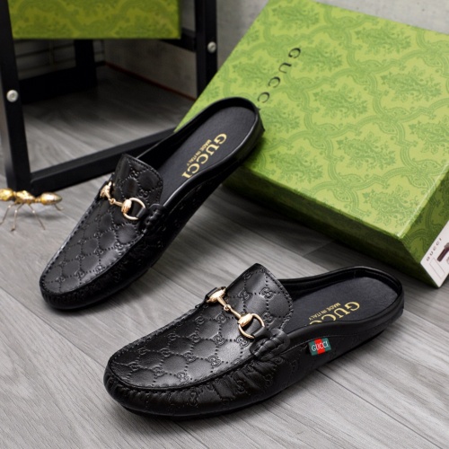 Cheap Gucci Slippers For Men #1209247 Replica Wholesale [$64.00 USD] [ITEM#1209247] on Replica Gucci Slippers