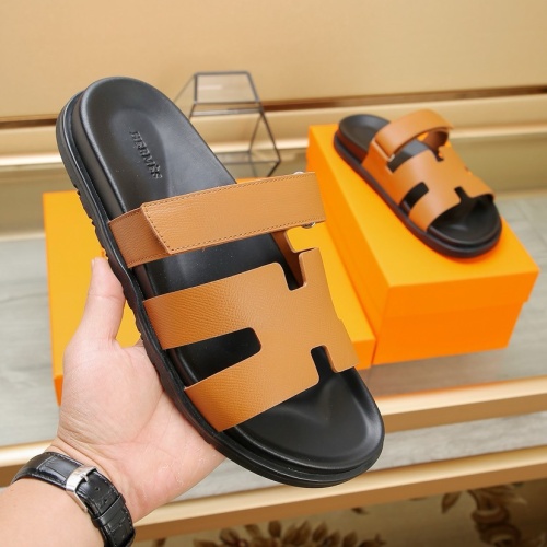 Cheap Hermes Slippers For Men #1209249 Replica Wholesale [$68.00 USD] [ITEM#1209249] on Replica Hermes Slippers