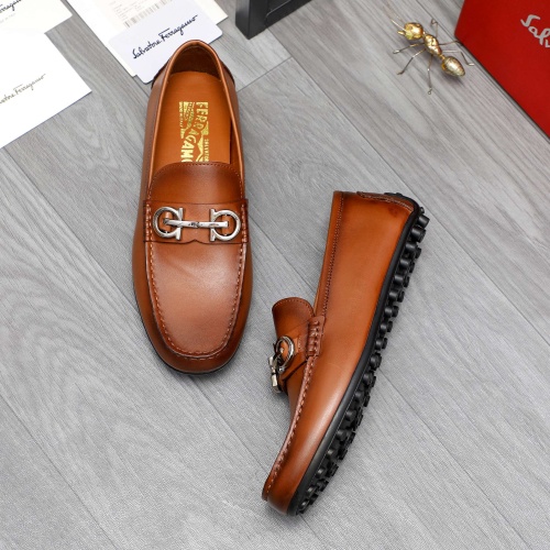 Cheap Salvatore Ferragamo Leather Shoes For Men #1209295 Replica Wholesale [$68.00 USD] [ITEM#1209295] on Replica Salvatore Ferragamo Leather Shoes