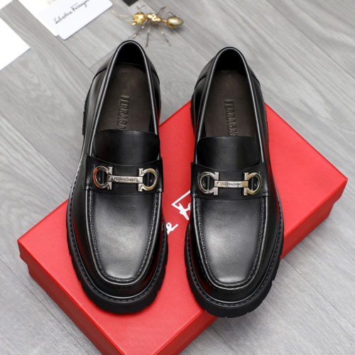 Cheap Salvatore Ferragamo Leather Shoes For Men #1209299 Replica Wholesale [$82.00 USD] [ITEM#1209299] on Replica Salvatore Ferragamo Leather Shoes