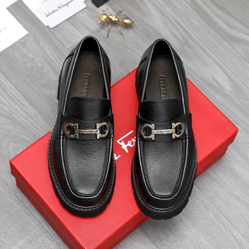 Cheap Salvatore Ferragamo Leather Shoes For Men #1209300 Replica Wholesale [$82.00 USD] [ITEM#1209300] on Replica Salvatore Ferragamo Leather Shoes