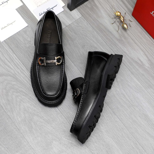 Cheap Salvatore Ferragamo Leather Shoes For Men #1209300 Replica Wholesale [$82.00 USD] [ITEM#1209300] on Replica Salvatore Ferragamo Leather Shoes