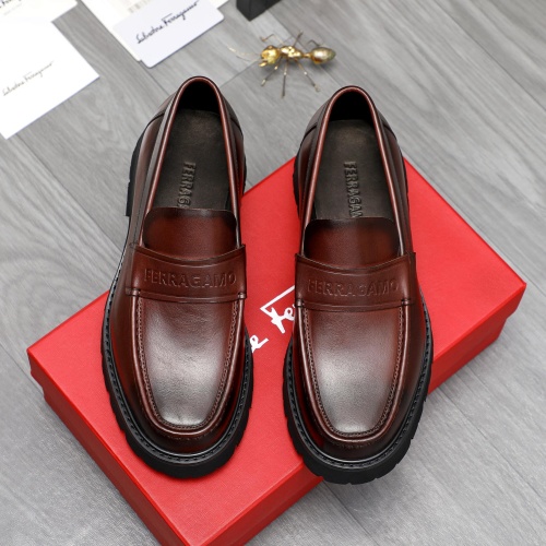 Cheap Salvatore Ferragamo Leather Shoes For Men #1209301 Replica Wholesale [$82.00 USD] [ITEM#1209301] on Replica Salvatore Ferragamo Leather Shoes