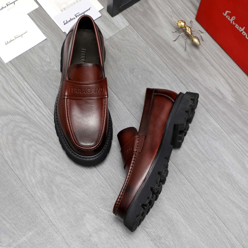 Cheap Salvatore Ferragamo Leather Shoes For Men #1209301 Replica Wholesale [$82.00 USD] [ITEM#1209301] on Replica Salvatore Ferragamo Leather Shoes