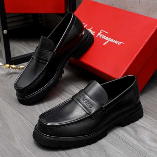 Cheap Salvatore Ferragamo Leather Shoes For Men #1209302 Replica Wholesale [$82.00 USD] [ITEM#1209302] on Replica Salvatore Ferragamo Leather Shoes