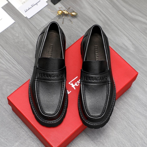 Cheap Salvatore Ferragamo Leather Shoes For Men #1209303 Replica Wholesale [$82.00 USD] [ITEM#1209303] on Replica Salvatore Ferragamo Leather Shoes