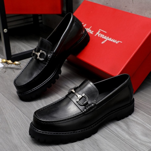 Cheap Salvatore Ferragamo Leather Shoes For Men #1209319 Replica Wholesale [$82.00 USD] [ITEM#1209319] on Replica Salvatore Ferragamo Leather Shoes