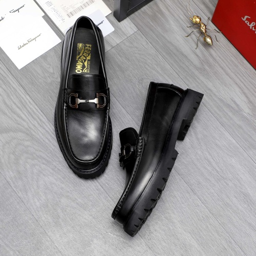 Cheap Salvatore Ferragamo Leather Shoes For Men #1209319 Replica Wholesale [$82.00 USD] [ITEM#1209319] on Replica Salvatore Ferragamo Leather Shoes
