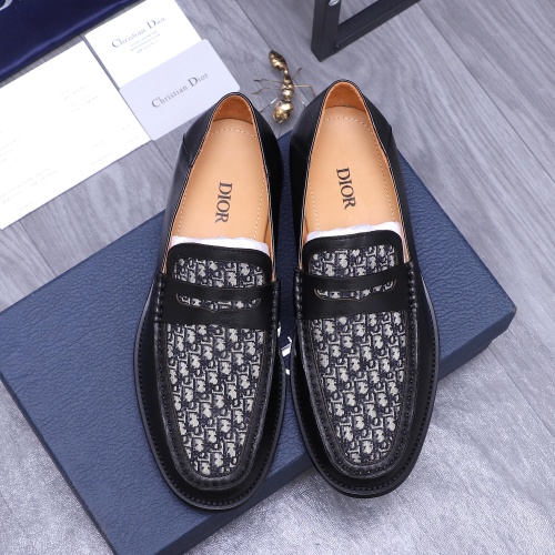 Cheap Christian Dior Leather Shoes For Men #1209336 Replica Wholesale [$98.00 USD] [ITEM#1209336] on Replica Christian Dior Leather Shoes