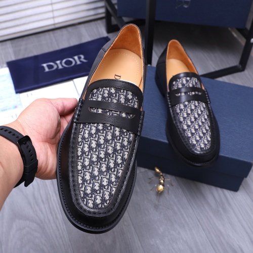 Cheap Christian Dior Leather Shoes For Men #1209336 Replica Wholesale [$98.00 USD] [ITEM#1209336] on Replica Christian Dior Leather Shoes