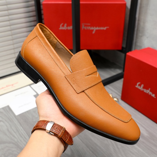 Cheap Salvatore Ferragamo Leather Shoes For Men #1209338 Replica Wholesale [$102.00 USD] [ITEM#1209338] on Replica Salvatore Ferragamo Leather Shoes